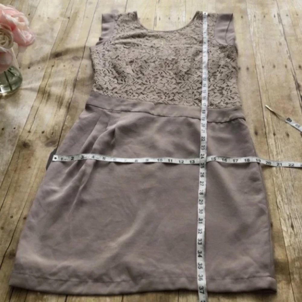 BCBG Aimee Dress in Pumice NWT Size 10 - Picture 4 of 7